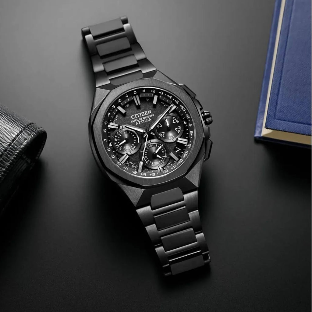 Men Quartz Black Dial Analog Stainless Steel Watch CC4105-69E