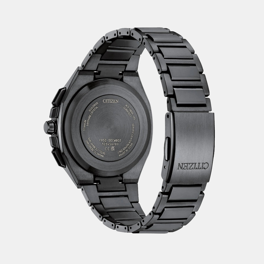 Men Quartz Black Dial Analog Stainless Steel Watch CC4105-69E