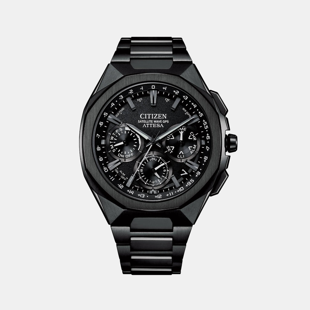 Men Quartz Black Dial Analog Stainless Steel Watch CC4105-69E