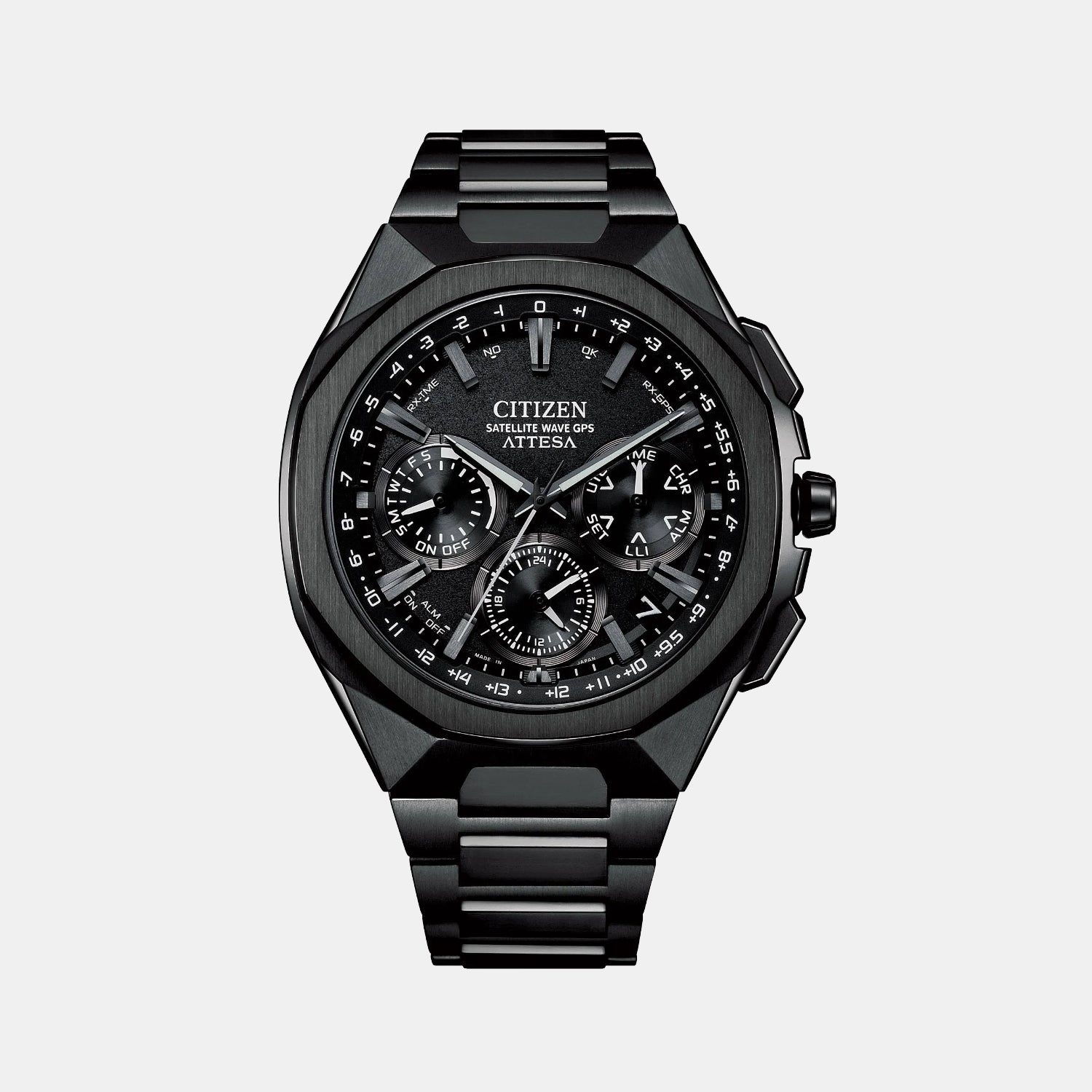 Men Quartz Black Dial Analog Stainless Steel Watch CC4105-69E