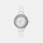 Fossil Round White Analog watch