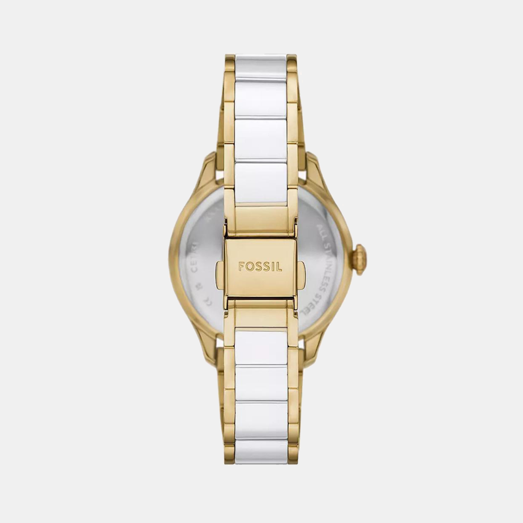 Gilmore Quartz Women White Dial Analog Ceramic Watch CE1131