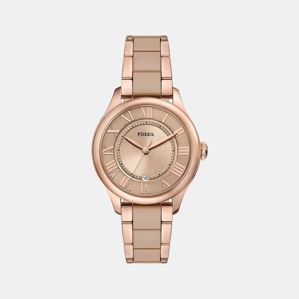 Gilmore Quartz Women Rose Gold Dial Analog Ceramic Watch CE1133