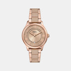 Gilmore Quartz Women Rose Gold Dial Analog Ceramic Watch CE1133
