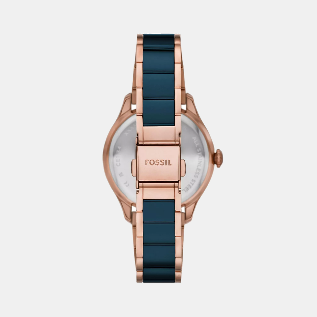 Gilmore Quartz Women Navy Blue Dial Analog Ceramic Watch CE1134