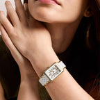 Raquel Women Quartz White Dial Analog Stainless Steel Watch CE1136