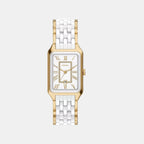Raquel Women Quartz White Dial Analog Stainless Steel Watch CE1136