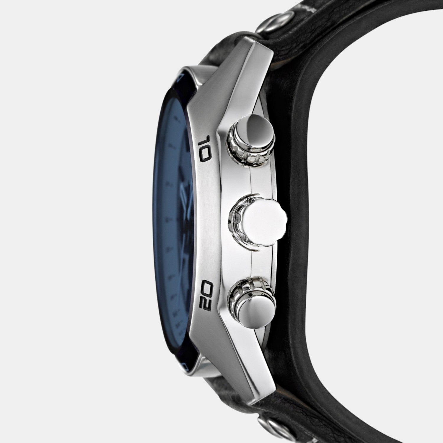 Coachman Men Quartz Blue Dial Chronograph Leather Watch CH2564