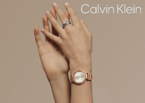 Calvin Klein Men s Analog Leather Watch Calvin Klein Just In Time