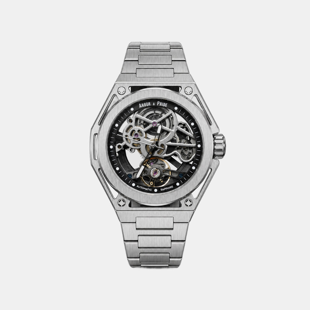 Cage Men Automatic Grey Dial Analog Stainless Steel Watch Cage - SL