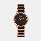 Centrix Women Quartz Brown Dial Analog Ceramic Watch R30038712