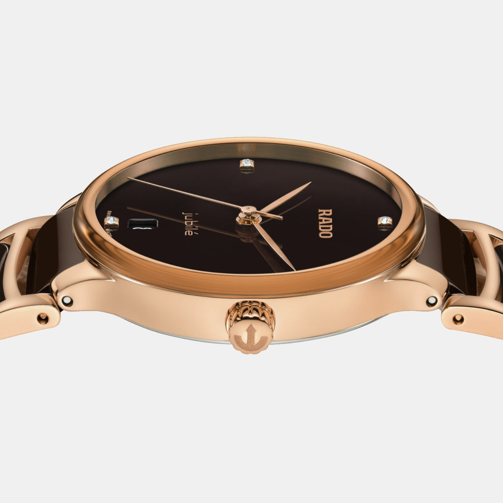 Centrix Women Quartz Brown Dial Analog Ceramic Watch R30038712