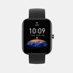 Unisex Processor Black Dial LCD Silicone Watch BIP 3 BLACK