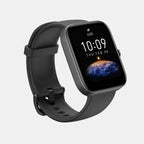 Unisex Processor Black Dial LCD Silicone Watch BIP 3 BLACK