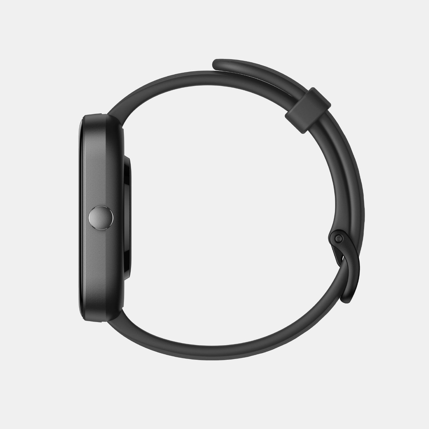 Unisex Processor Black Dial LCD Silicone Watch BIP 3 BLACK