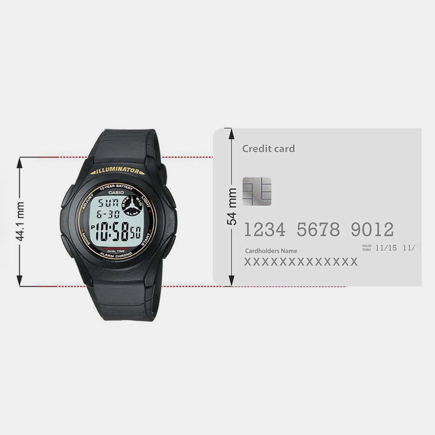 Youth Unisex Quartz Grey Dial Digital Resin Watch D028