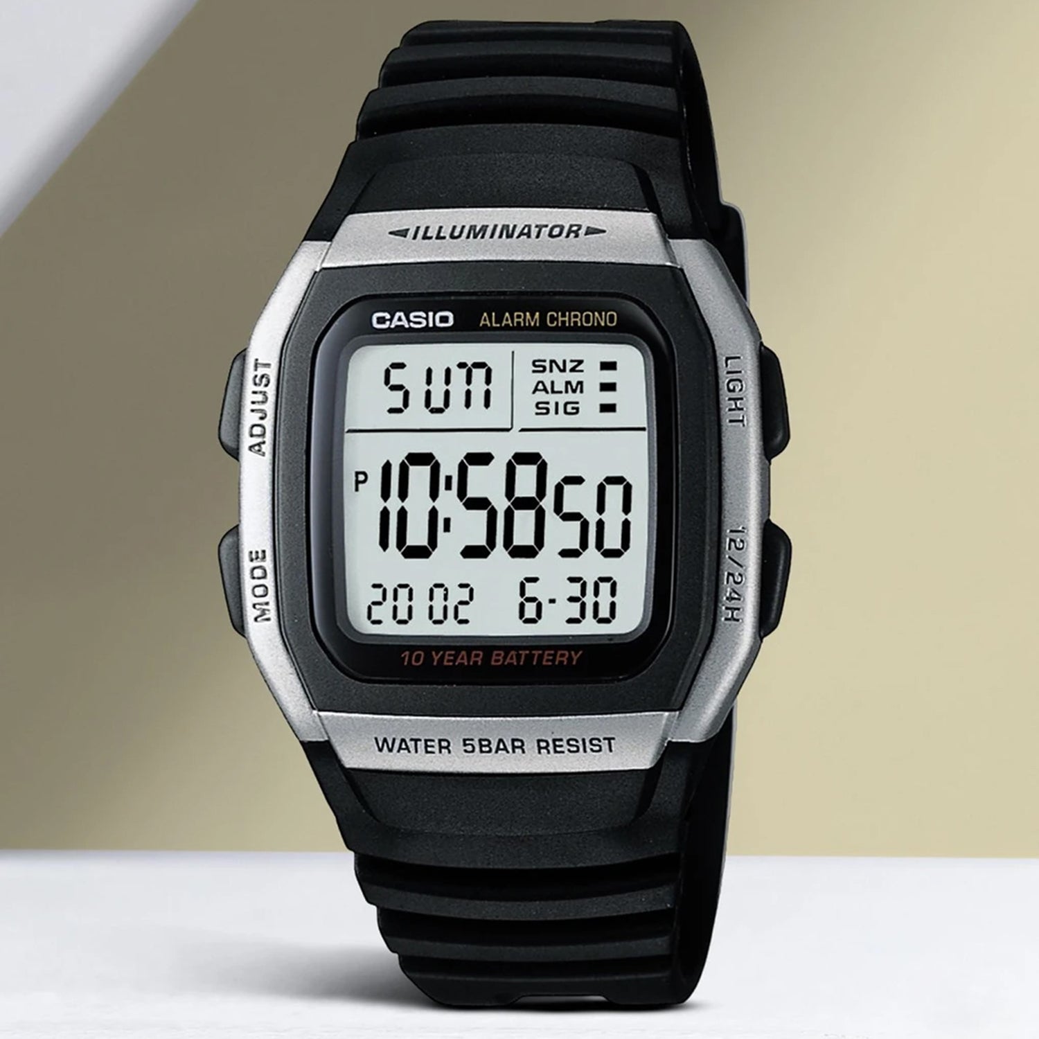 Youth Unisex Quartz Grey Dial Digital Resin Watch D031