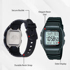 Youth Unisex Quartz Grey Dial Digital Resin Watch D031