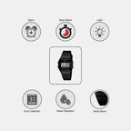 Youth Unisex Quartz Grey Dial Digital Resin Watch D052
