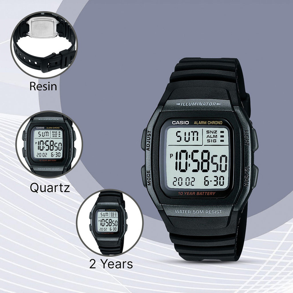 Youth Unisex Quartz Grey Dial Digital Resin Watch D054
