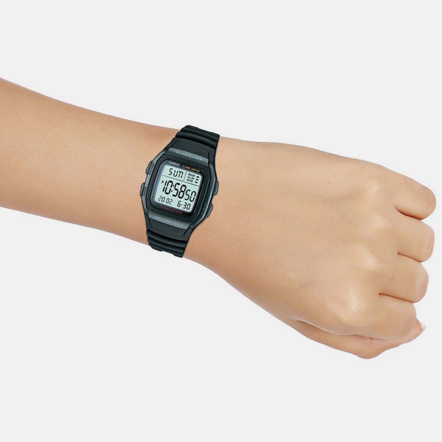 Youth Men Quartz Black Dial Digital Resin Watch D054