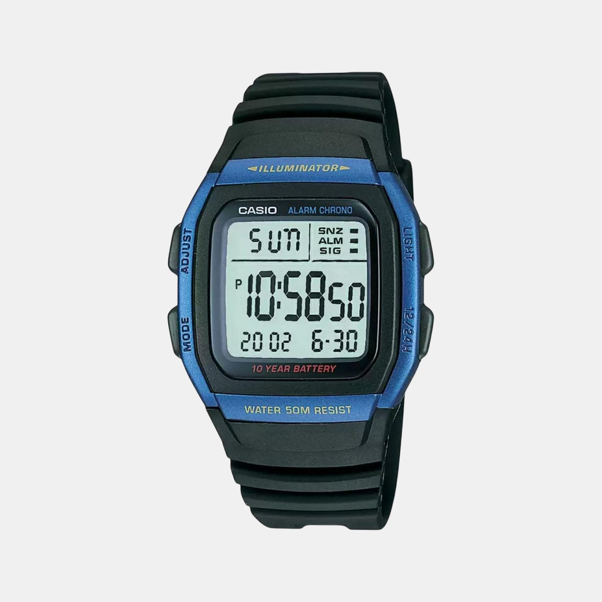 Youth Unisex Quartz Blue Dial Digital Resin Watch D055