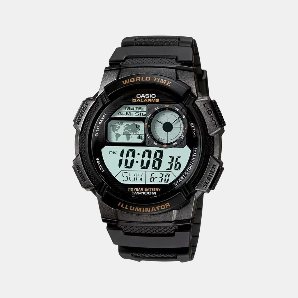 Youth Unisex Quartz Black Dial Digital Resin Watch D080