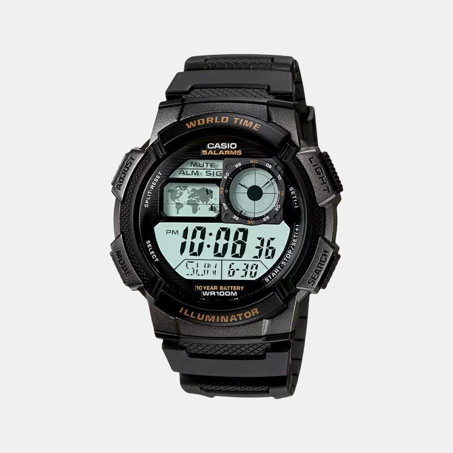 Youth Unisex Quartz Black Dial Digital Resin Watch D080