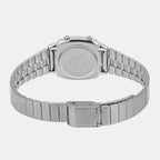 Vintage Women Quartz Black Dial Digital Stainless Steel Watch D089