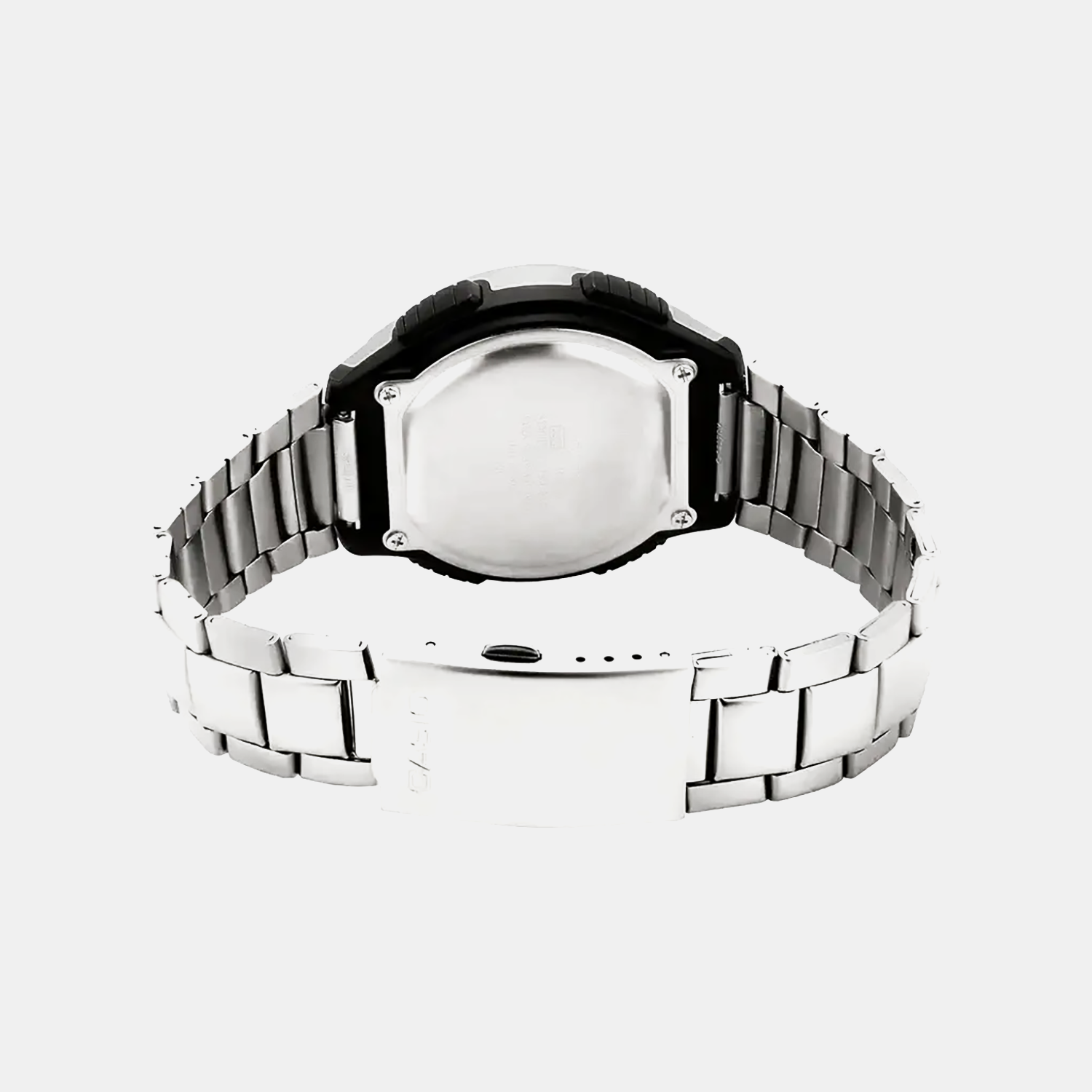 Youth Unisex Quartz Grey Dial Digital Stainless Steel Watch D091