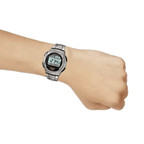 Youth Unisex Quartz Grey Dial Digital Stainless Steel Watch D091