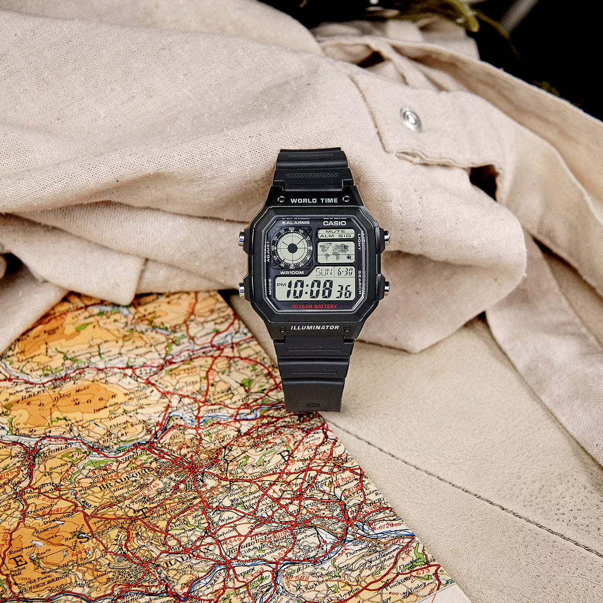 Youth Unisex Quartz Black Dial Digital Resin Watch D097