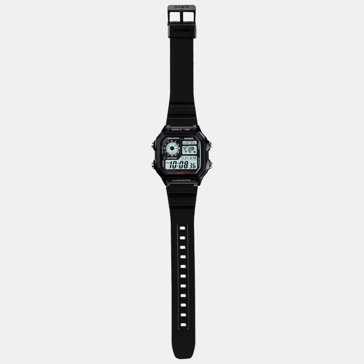 Youth Unisex Quartz Black Dial Digital Resin Watch D097