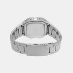 Youth Men Quartz Black Dial Digital Stainless Steel Watch D099