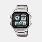 Youth Unisex Black Dial Digital Stainless Steel Watch D099 - AE-1200WHD-1AVDF