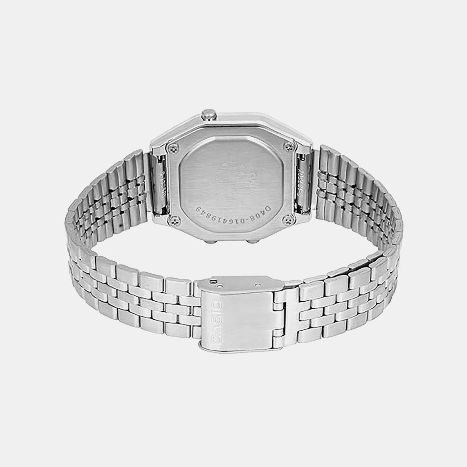 Vintage Women Quartz Black Dial Digital Stainless Steel Watch D125 LA680WA-1DF