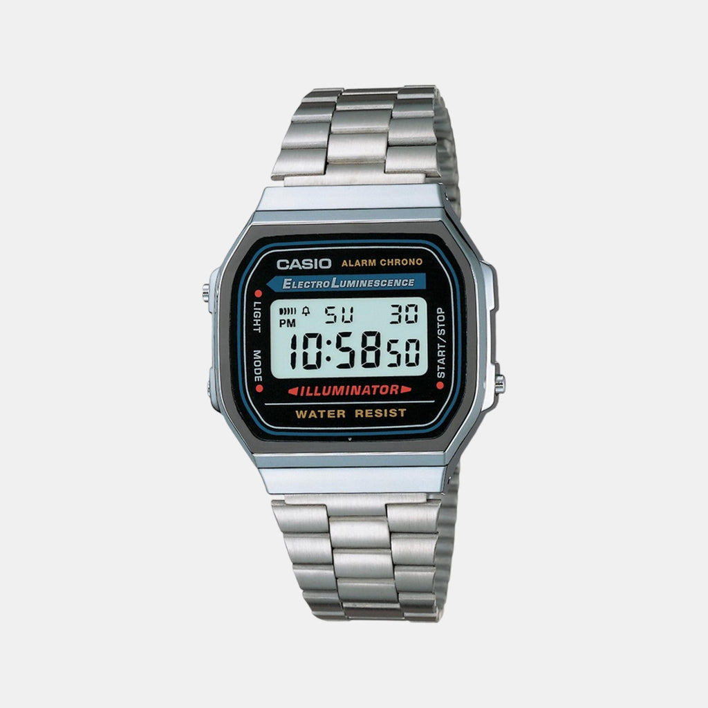 Casio Rectangular Casio Vintage Grey Stainless Steel Watch D131 – Just In Time Trading ...