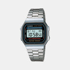 Casio Rectangular Grey Digital watch