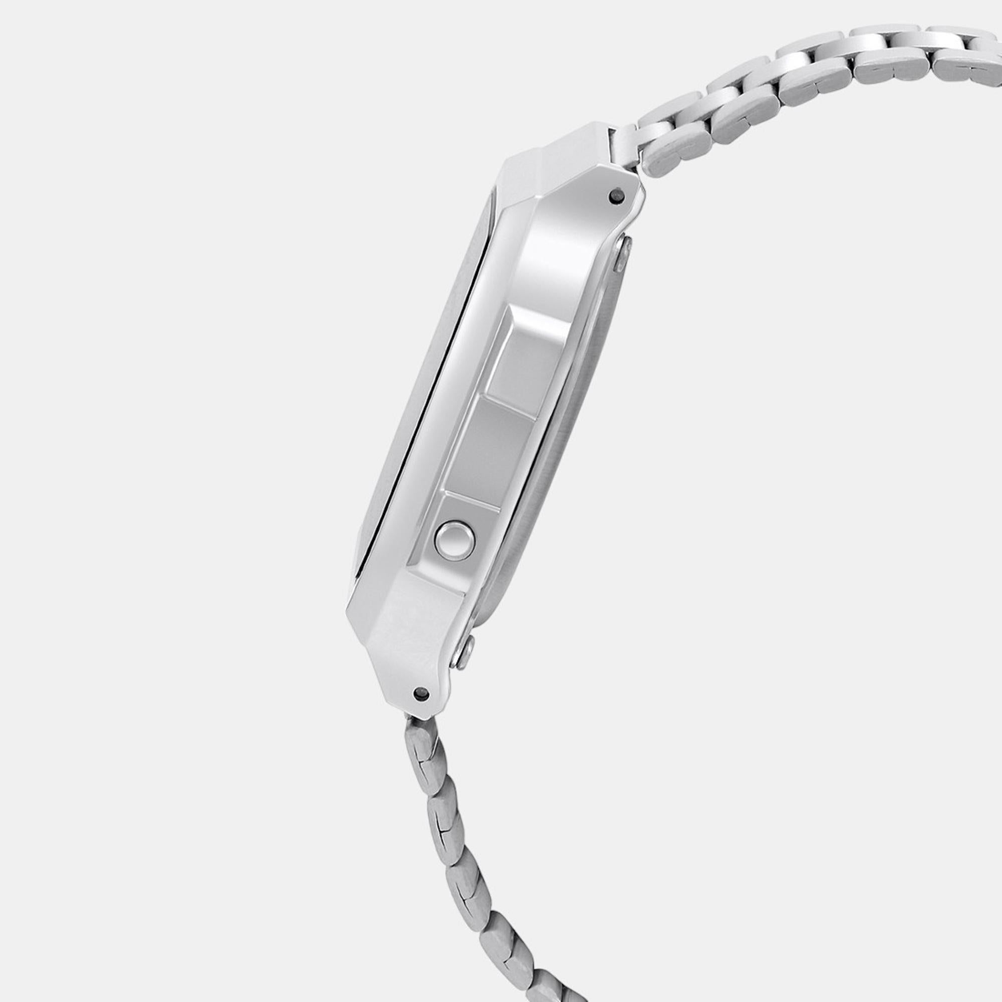 Casio Unisex Rectangular Grey watch