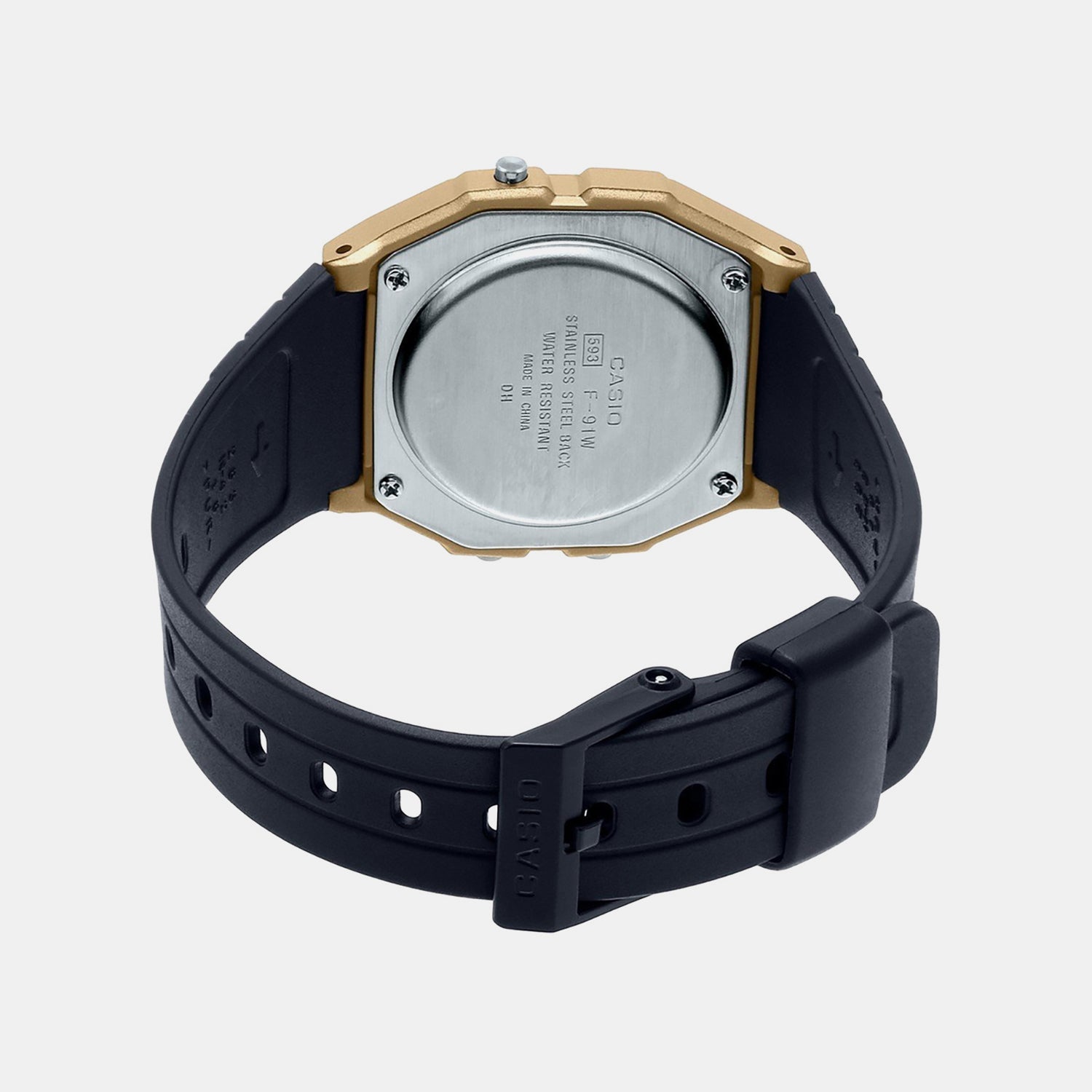 Youth Men Quartz Gold Dial Digital Resin Watch D142