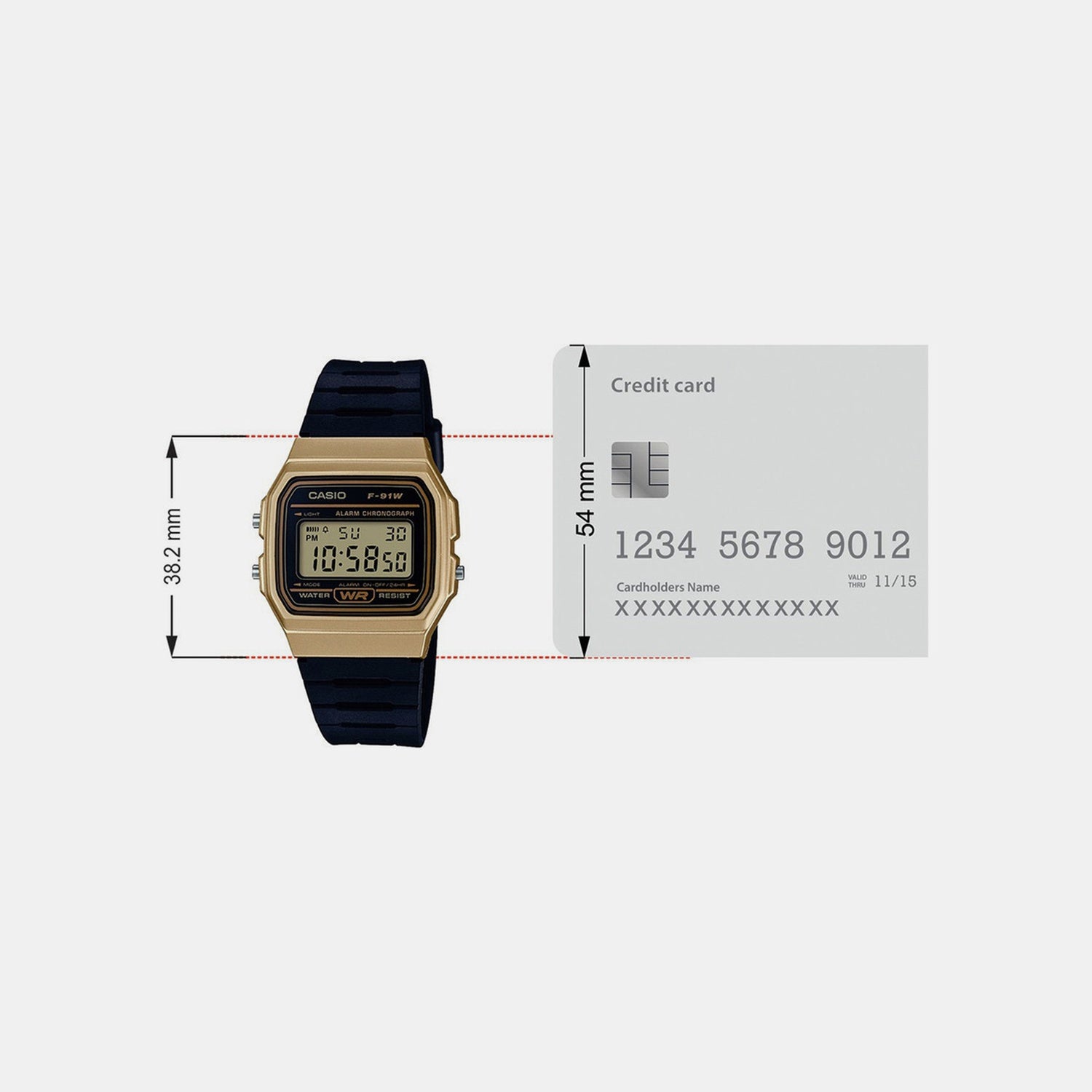 Youth Men Quartz Gold Dial Digital Resin Watch D142