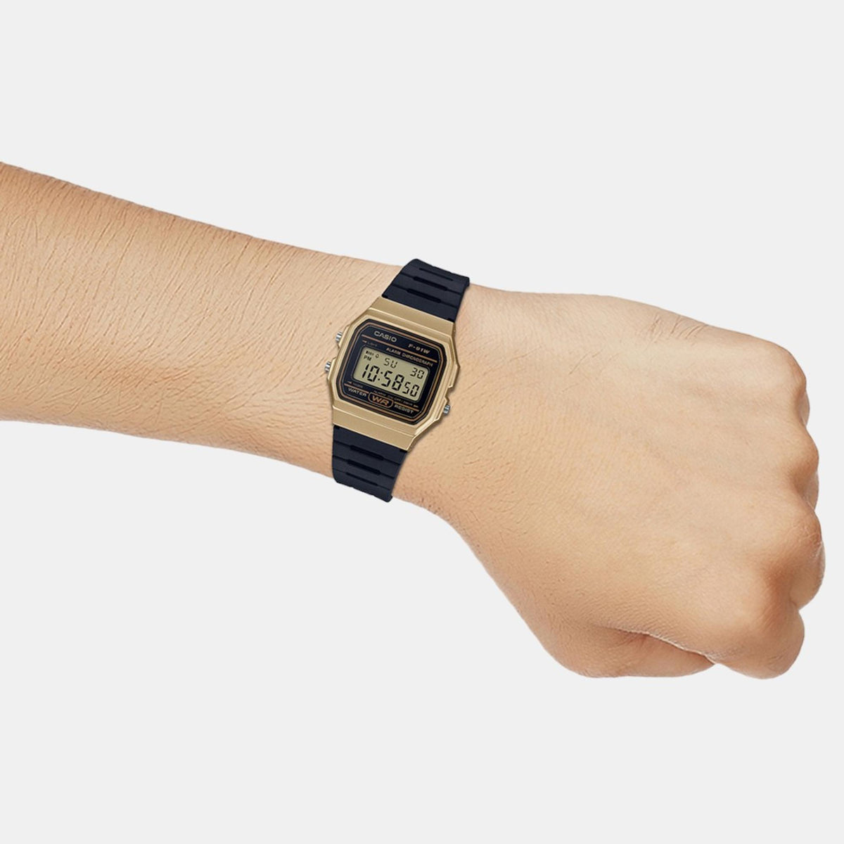 Youth Unisex Quartz Gold Dial Digital Resin Watch D142