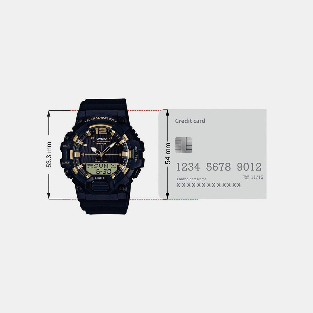 Youth Men Quartz Black Dial Digital Resin Watch D156