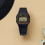 Women Quartz Black Dial Digital Resin Watch D165