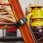 Women Quartz Black Dial Digital Resin Watch D165