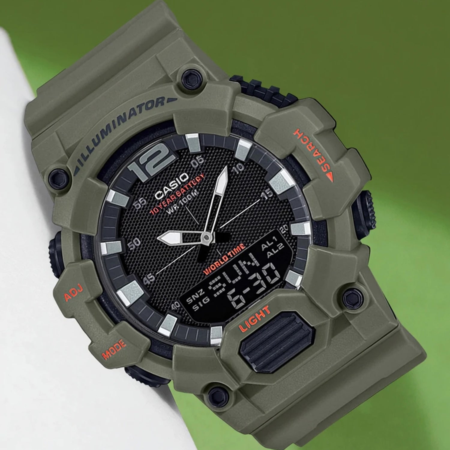 Youth Unisex Quartz Black Dial Analog-Digital Resin Watch D178
