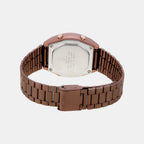 Vintage Unisex Quartz Rose Gold Dial Digital Stainless Steel Watch D187