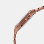 Vintage Unisex Quartz Rose Gold Dial Digital Stainless Steel Watch D197