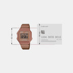 Classics Women Quartz Silver Dial Digital Stainless Steel Watch D200