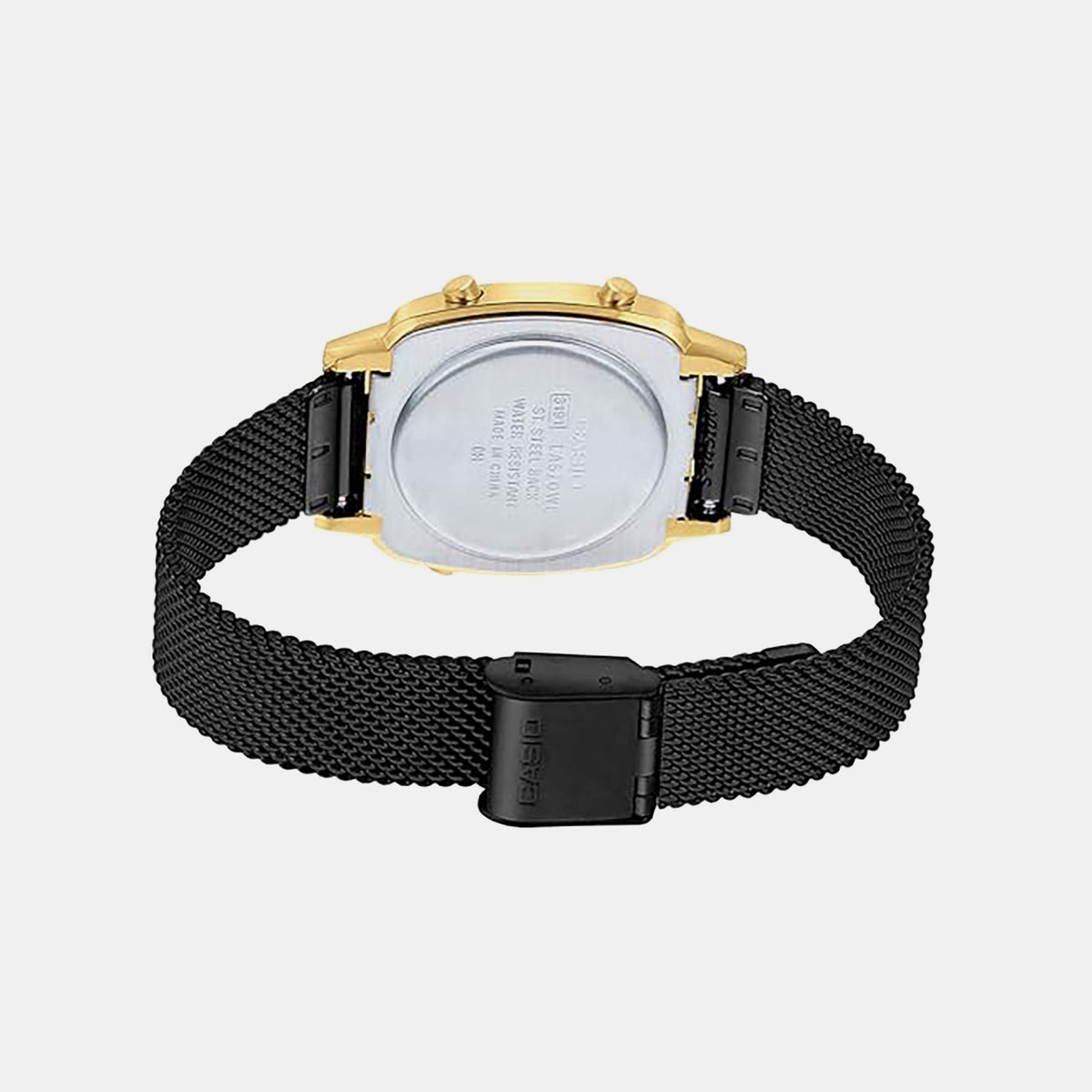 Vintage Women Quartz Black Dial Digital Mesh Watch D201